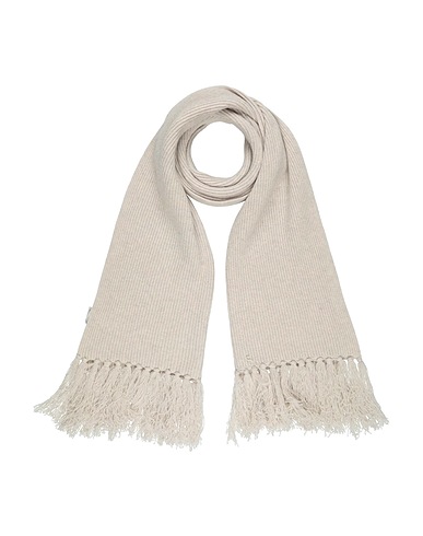 PAOLO PECORA Écharpes et foulards Gris clair 100% Laine vierge