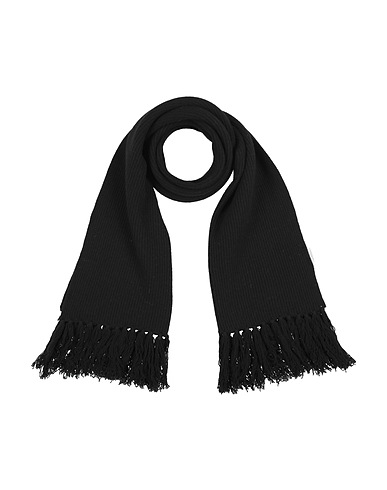 PAOLO PECORA Scarves and foulards Black 100% Virgin Wool