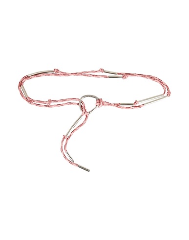 DONDUP Thin belt Pink Textile fibres, Metal