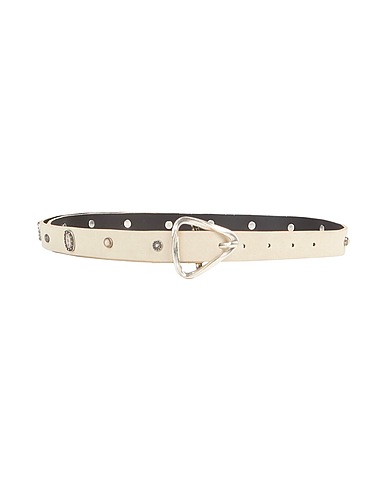 DONDUP Regular belt Off white Leather