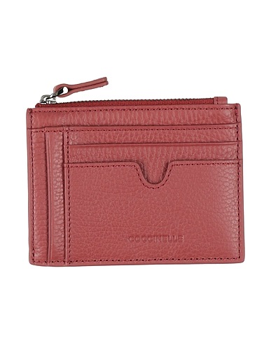 COCCINELLE Small Leather Goods Brick red Leather