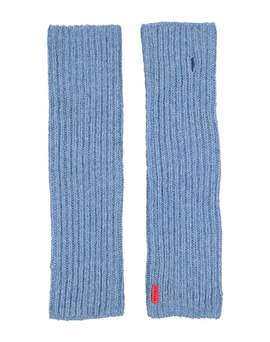 MAX&Co. Gloves Light blue 57% Wool, 25% Cashmere, 18% Polyamide