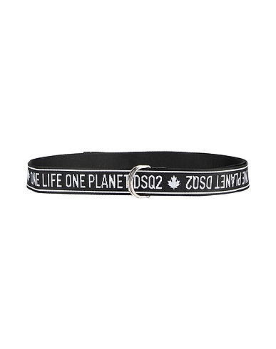 DSQUARED2 Fabric belt Black Textile fibres