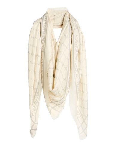 EMPORIO ARMANI Sciarpe e foulard Avorio 88% Viscosa, 7% Lana, 5% Poliestere
