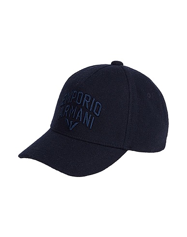 EMPORIO ARMANI Chapeau Bleu marine 65% Laine, 35% Viscose