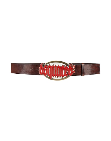 DSQUARED2 Δερμάτινη ζώνη Σκούρο καφέ Δέρμα