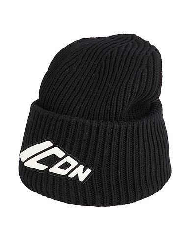 DSQUARED2 Hat ICON Black 100% Wool