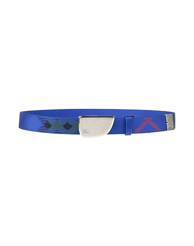 BURBERRY Fabric belt Bright blue 100% Polyamide, Calfskin
