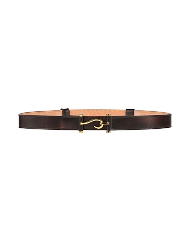 EDHÈN Milano Leather belt Dark brown Leather
