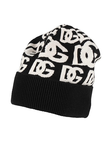 DOLCE&GABBANA Hat Black 94% Cashmere, 5% Polyamide, 1% Elastane