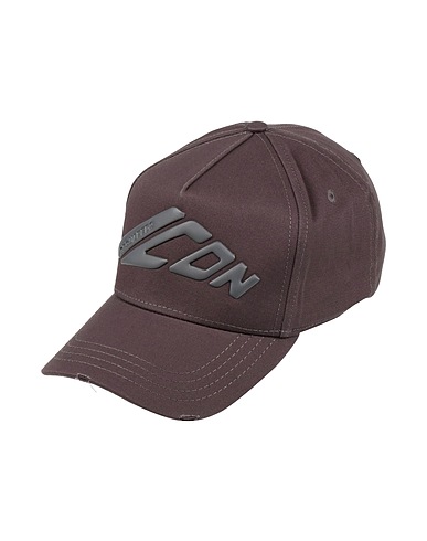 DSQUARED2 Hat ICON Charcoal 100% Cotton