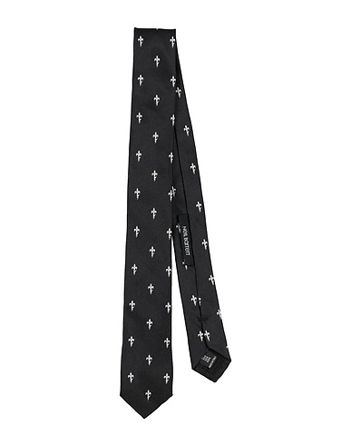 NEIL BARRETT Cravatte e papillon Nero 100% Seta