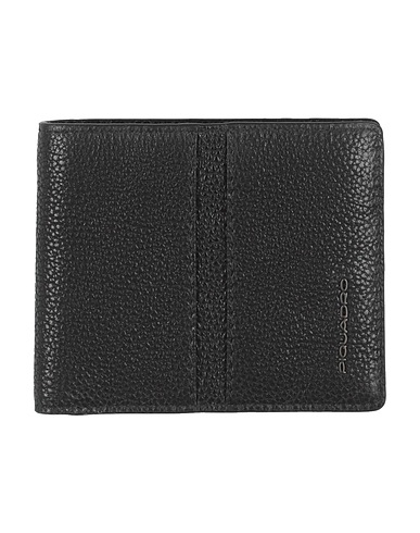 PIQUADRO Wallet Black Cow leather