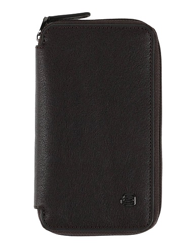 PIQUADRO Document holder Dark brown Cow leather