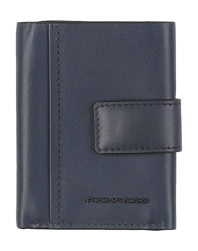 PIQUADRO Brieftasche Marineblau Rindsleder