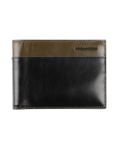 PIQUADRO Wallet Black Cow leather