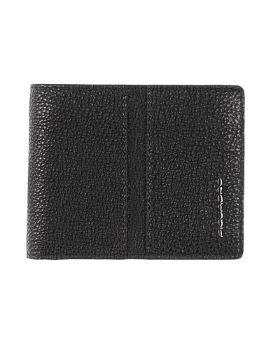 PIQUADRO Wallet Black Cow leather