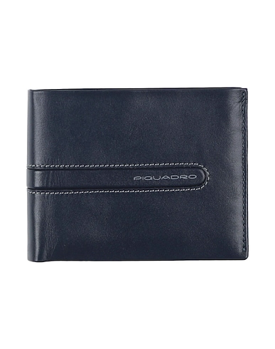 PIQUADRO Wallet Midnight blue Leather