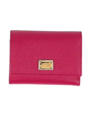 DOLCE&GABBANA Wallet Magenta 100% Calfskin