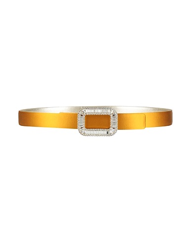 ROGER VIVIER Belts Marigold Leather, Textile fibres