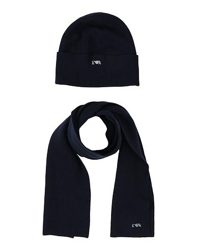 EMPORIO ARMANI Accessories sets Midnight blue 100% Wool