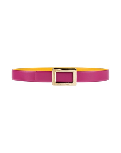 ROGER VIVIER ベルト マゼンタ 革（なめし加工）