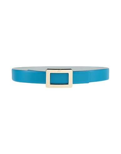 ROGER VIVIER Gürtel Azurblau Leder