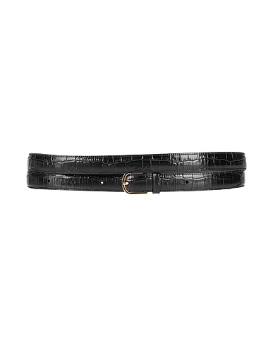TOTEME Regular belt Black Leather