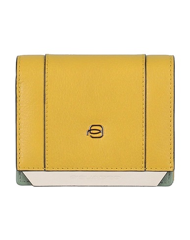 PIQUADRO Wallet Mustard Cow leather