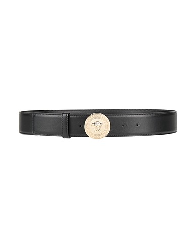 VERSACE Leather belt Black Calfskin
