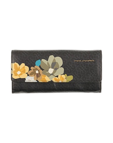 PIQUADRO Portafoglio Nero 100% Pelle di bovino