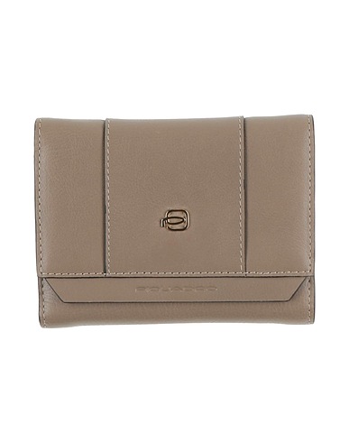 PIQUADRO Wallet Taupe Cow leather
