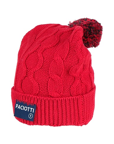 PACIOTTI Hat Red 55% Wool, 45% Cotton