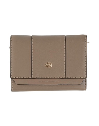 PIQUADRO Wallet Taupe 100% Cow leather
