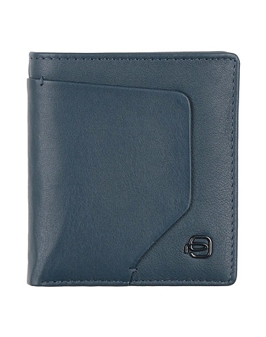 PIQUADRO Wallet Midnight blue Cow leather