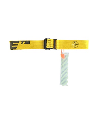 OFF-WHITE™ Regular belt Yellow 61% Polyamide, 39% Polyester