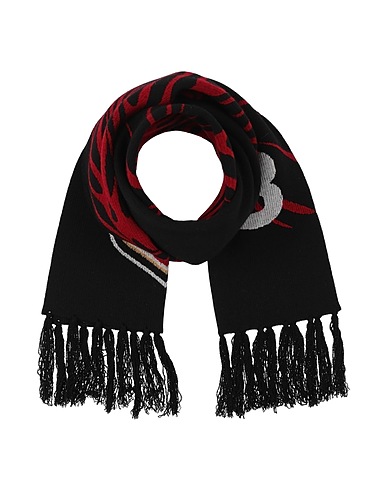 Y-3 Scarves and foulards Black 60% Wool, 22% Recycled polyester, 18% Lyocell