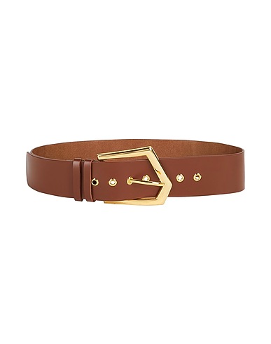 NO SECRETS High-waist belt Brown Leather