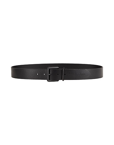 BIKKEMBERGS Leather belt Black 100% Calfskin