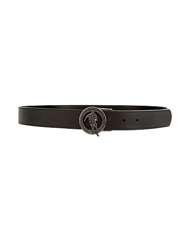 BIKKEMBERGS Leather belt Black 100% Calfskin