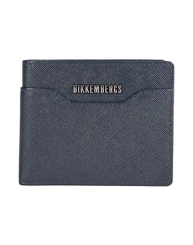 BIKKEMBERGS Wallet Midnight blue 100% Cow leather