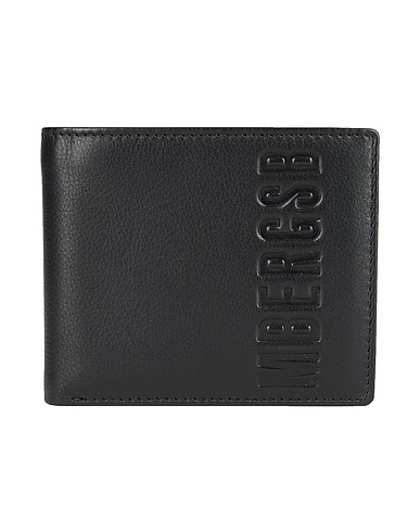 BIKKEMBERGS Wallet Black 100% Cow leather
