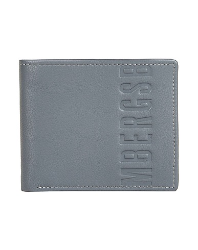 BIKKEMBERGS Wallet Grey 100% Cow leather