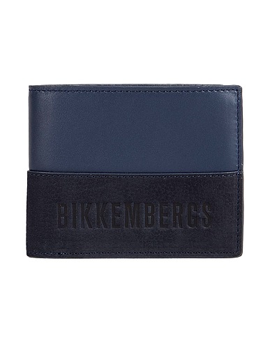 BIKKEMBERGS Wallet Midnight blue 100% Calfskin