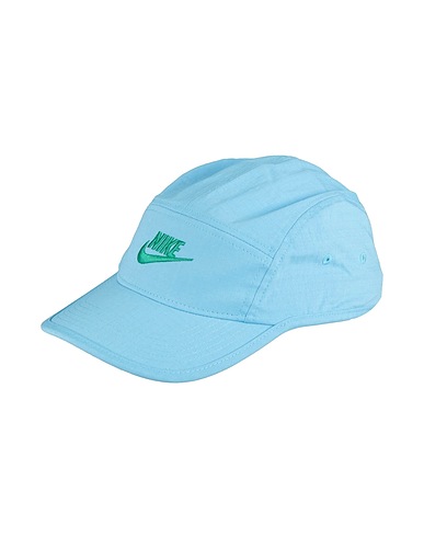 NIKE Hat Sky blue 55% Cotton, 42% Nylon, 3% Elastane