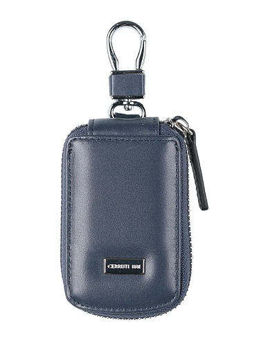 CERRUTI 1881 Portachiavi Blu navy 100% Pelle di vitello