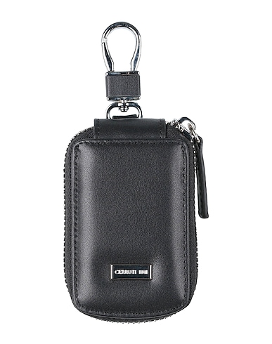 CERRUTI 1881 Key ring Black 100% Calfskin