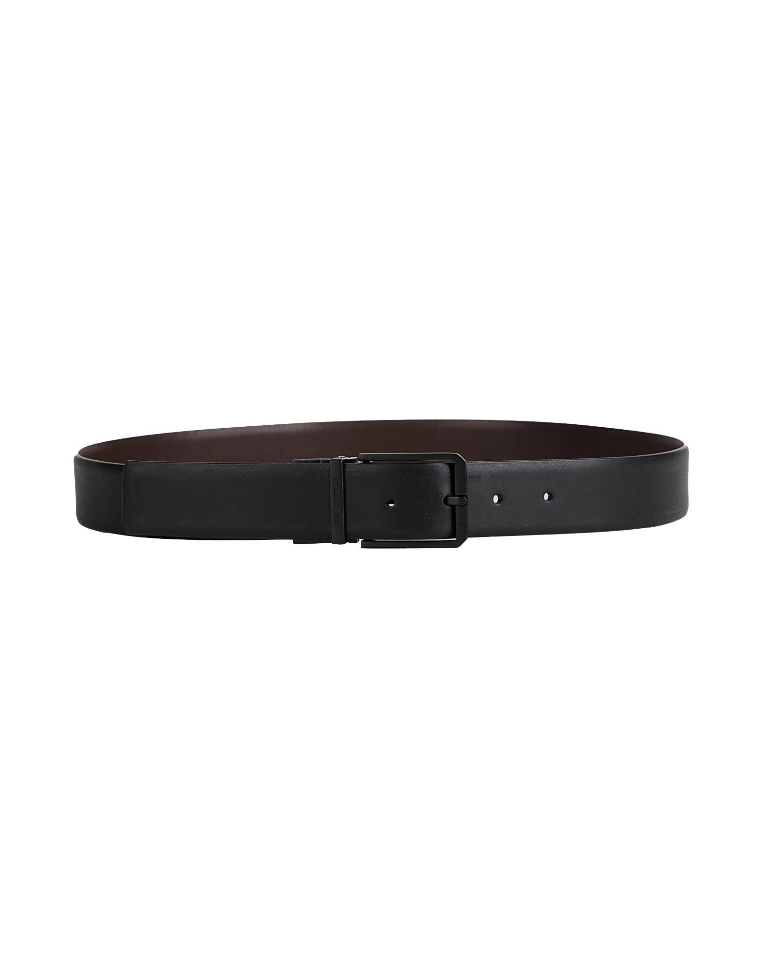 CERRUTI 1881 ベルト CERRUTI 1881 | レザーベルト ブラック メンズ | YOOX