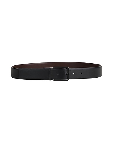 CERRUTI 1881 Leather belt Black 100% Calfskin