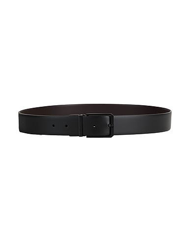 CERRUTI 1881 Leather belt Black 100% Calfskin